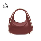 Sarita Burgundy Recycled Vegan Crossbody Bag
