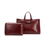 Sutton Burgundy Recycled Vegan Tote Bag