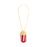 Popcorn Yellow Crochet Bag Charm