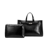Sutton Black Recycled Vegan Tote Bag