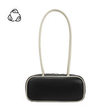 Micaela Black Recycled Vegan Shoulder Bag