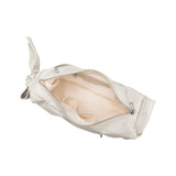 Bambi Ivory Vegan Leather Shoulder Bag