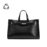 Sutton Black Recycled Vegan Tote Bag