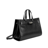 Sutton Black Recycled Vegan Tote Bag