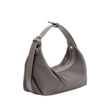 Lilith Gray Suede Vegan Top Handle Bag