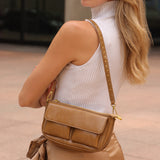 Aria Black Recycled Vegan Shoulder Bag