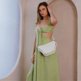 Audrina Nude Recycled Vegan Crossbody Bag