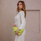 Audrina Nude Recycled Vegan Crossbody Bag