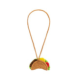 Taco Tan Crochet Bag Charm