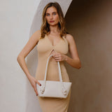 Cassidy Bone Recycled Vegan Shoulder Bag