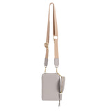 Iris Gray Recycled Vegan Crossbody Bag