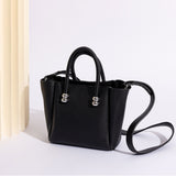 Harlow Black Recycled Vegan Top Handle Bag