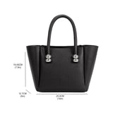 Harlow Black Recycled Vegan Top Handle Bag