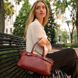 Rhonda Olive Recycled Vegan Top Handle Bag