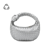 Larissa Mini Silver Recycled Vegan Top Handle Bag