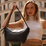 Wesley Black Recycled Vegan Shoulder Bag