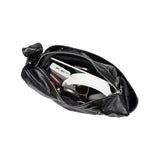 Bambi Black Vegan Leather Shoulder Bag