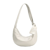 Bambi Ivory Vegan Leather Shoulder Bag