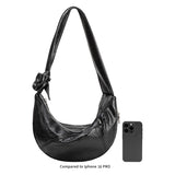 Bambi Ivory Vegan Leather Shoulder Bag