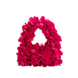 Bloom Fuchsia Vegan Satin Top Handle Bag