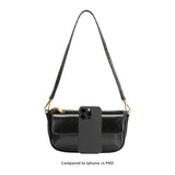 Aria Black Recycled Vegan Shoulder Bag
