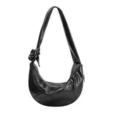 Bambi Black Vegan Leather Shoulder Bag
