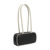 Micaela Black Recycled Vegan Shoulder Bag