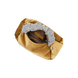 Estela Gold Top Handle Bag