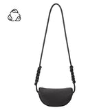Hanna Black Recycled Vegan Crossbody Bag