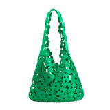 Aster Watermelon Floral Cotton Tote Bag