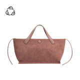 Jill Mauve Suede Recycled Vegan Tote Bag