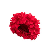Bloom Red Vegan Satin Top Handle Bag