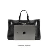 Sutton Black Recycled Vegan Tote Bag