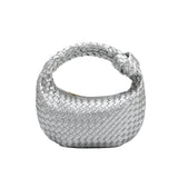 Larissa Mini Silver Recycled Vegan Top Handle Bag