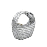Larissa Mini Silver Recycled Vegan Top Handle Bag
