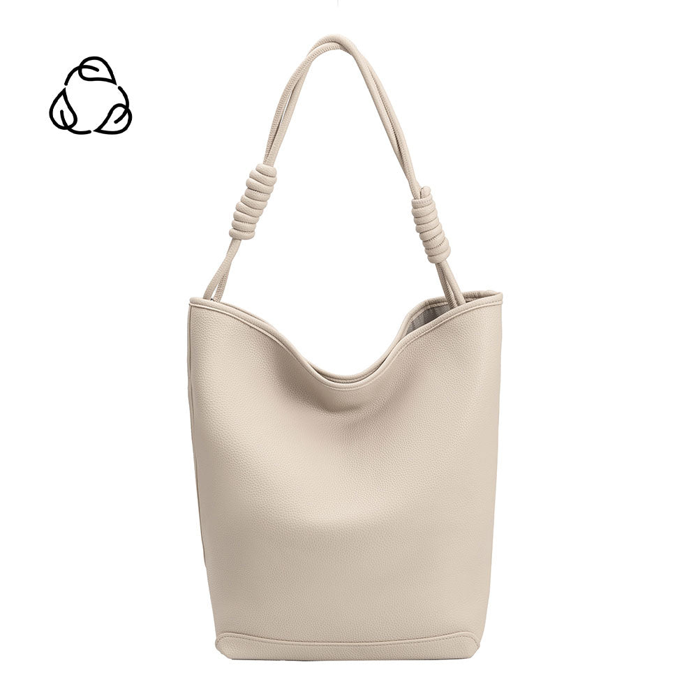 Ivory leather tote bag Clearance
