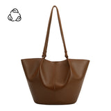Lydia Saddle Large Recycled Vegan Tote Bag