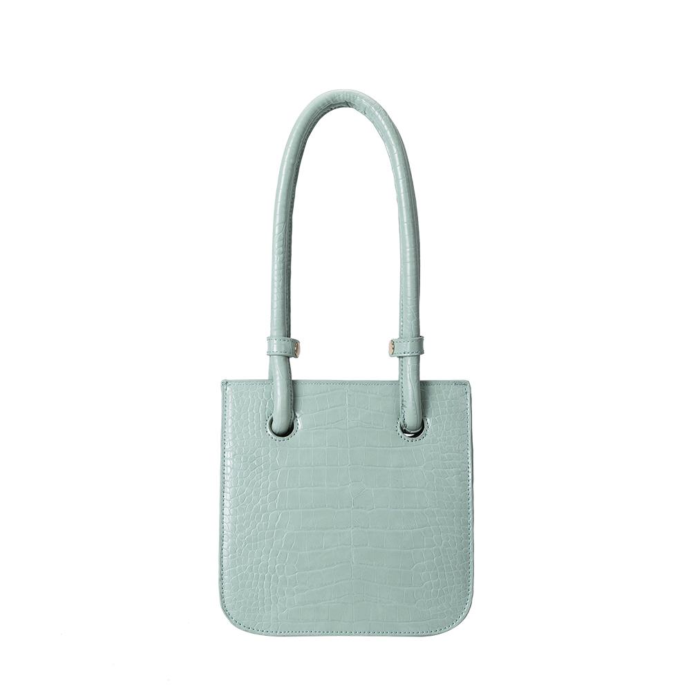 Mint Taryn Vegan Leather Shoulder Bag Melie Bianco