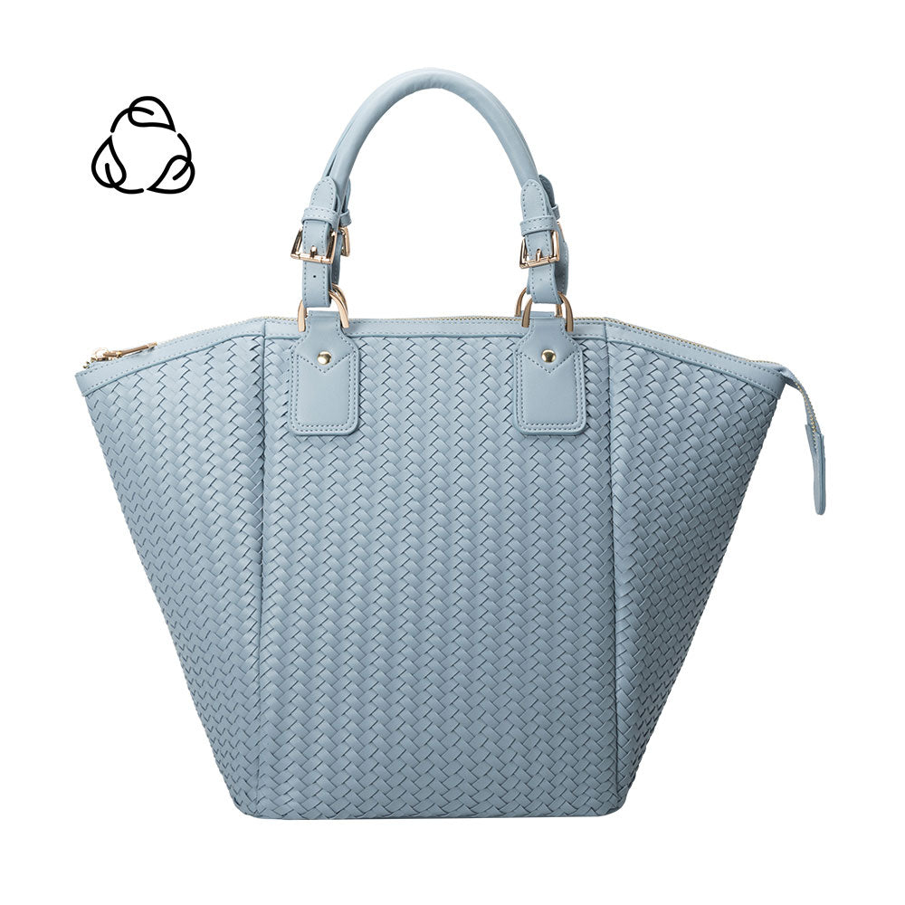 Sky Valerie Large Recycled Vegan Leather Tote Bag | Melie Bianco