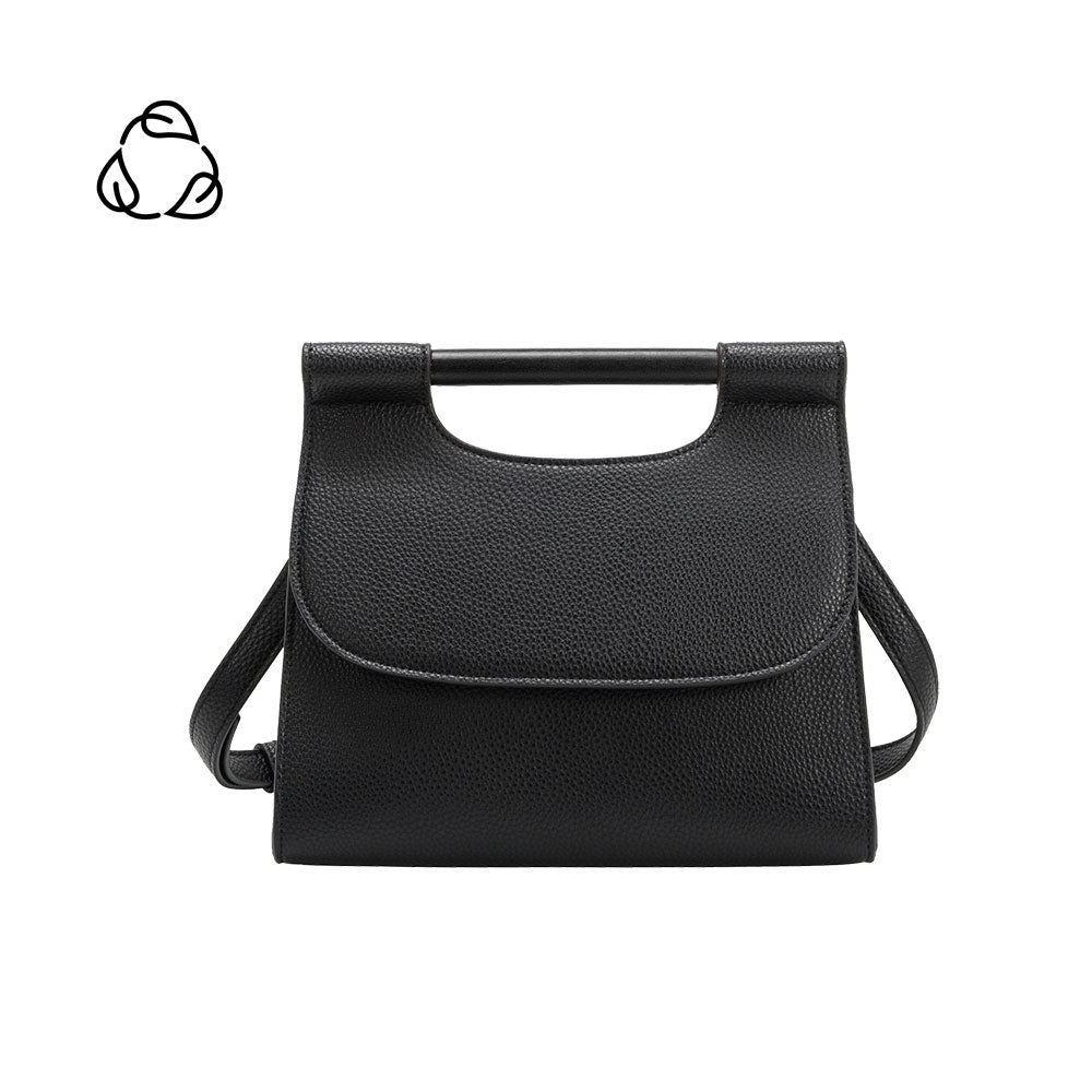 Black Nancy Recycled Vegan Crossbody Bag | Melie Bianco