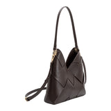 Phaedra Espresso Recycled Vegan Shoulder Bag