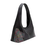 Tinsley Black Recycled Vegan Leather Shoulder Bag
