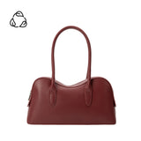 Tilda Burgundy Recycled Vegan Shoulder Bag