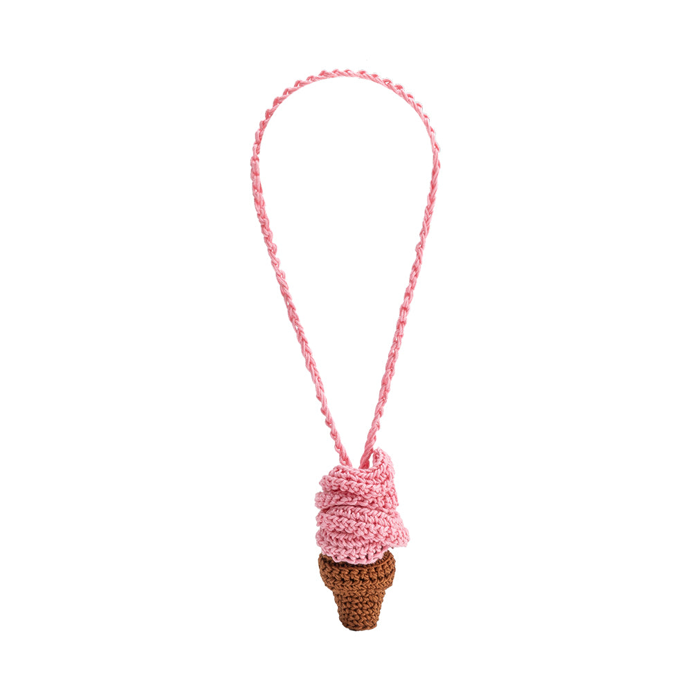 Ice Cream Crochet Bag Charm