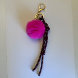 SAMPLE BD1054 Pink Pom-pom Bag Charm - FINAL SALE