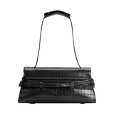 Klarissa Black Recycled Vegan Leather Shoulder Bag
