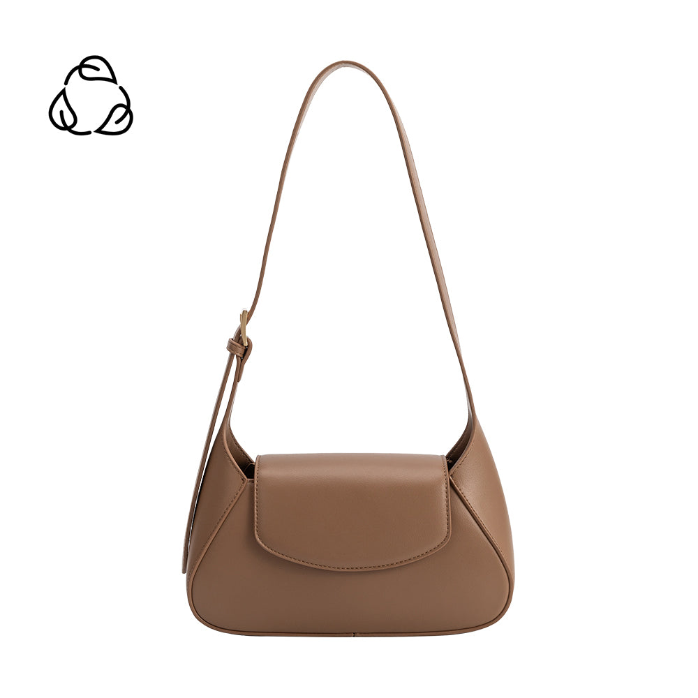 Melody Mocha Recycled Vegan Shoulder Bag
