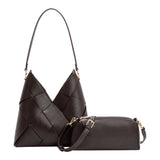 Phaedra Espresso Recycled Vegan Shoulder Bag