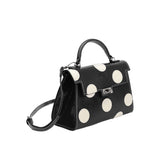 Maisel Black Vegan Leather Top Handle Bag