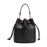 Janae Black Recycled Vegan Leather Top Handle Bag